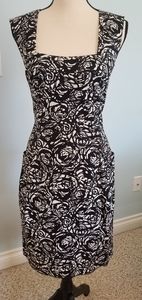 Lida Baday black roses dress.